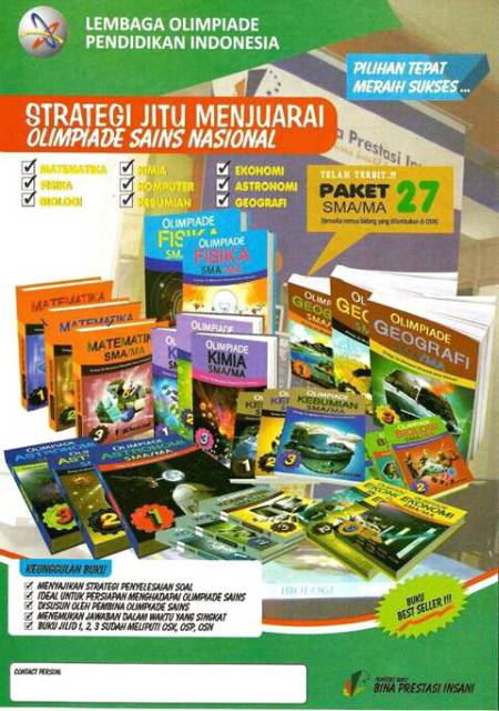 Buku Olimpiade Sains Sma Ma 9 Mapel By Tim Lopi Shopee Indonesia