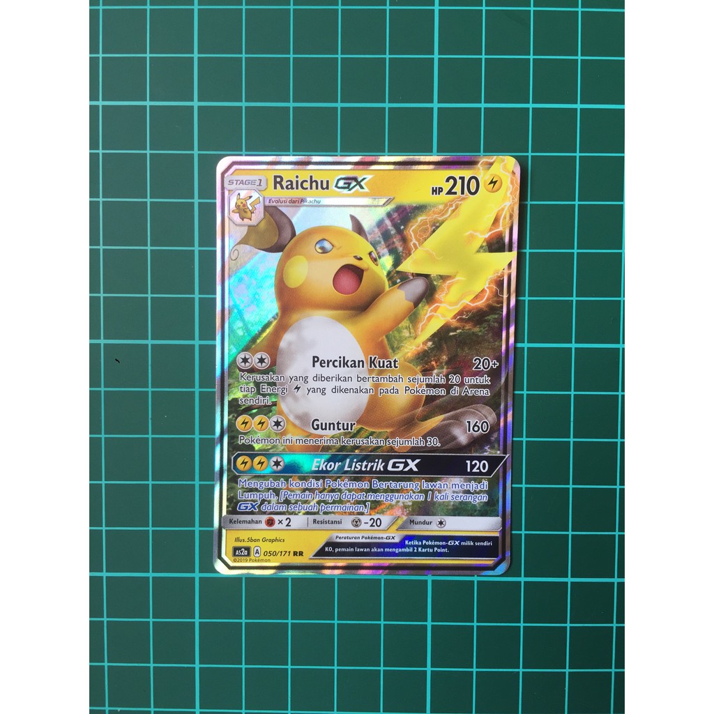 Raichu Gx Rr Kartu Pokemon Tcg Indonesia Shopee Indonesia