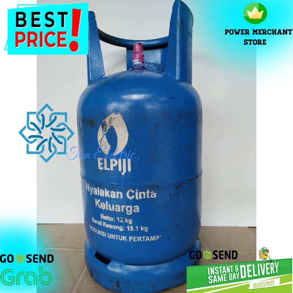 Tabung Gas LPG 12Kg + Isi - Segel (Gojek instant Only)