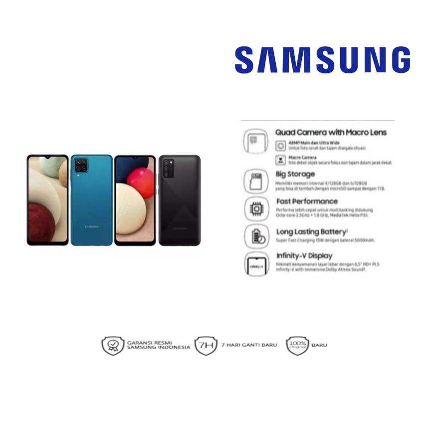 Samsung A12 RAM 6/128 Garansi Resmi Sein Indonesia