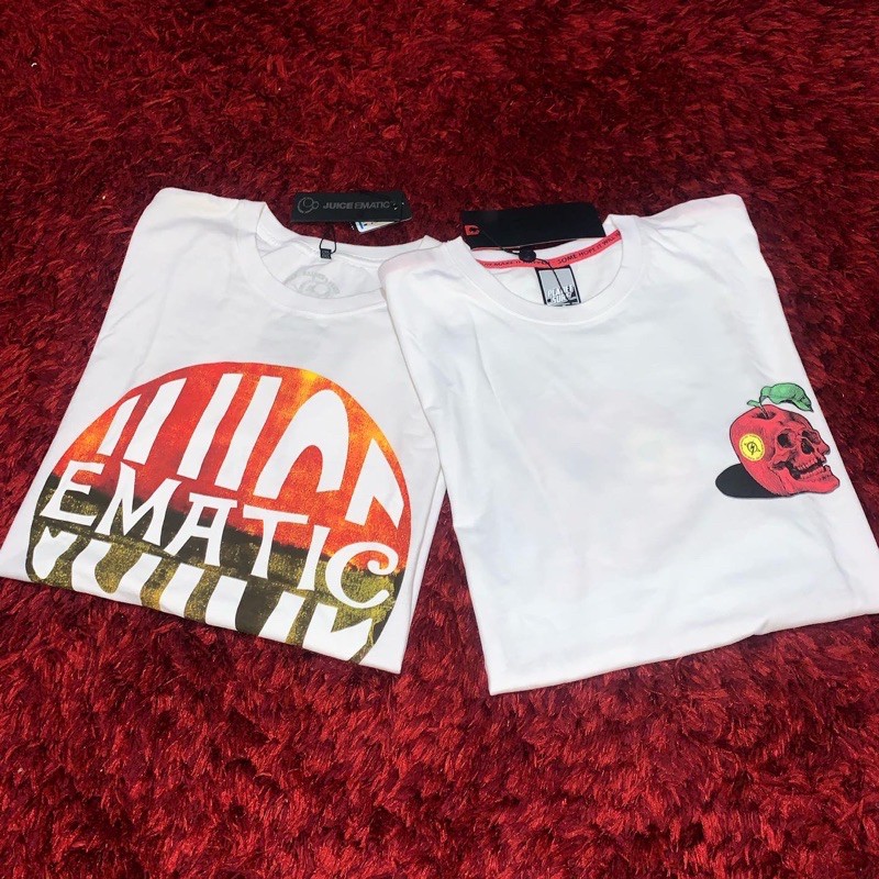 Baju PLANET SURF Mr.Apple Skull ORIGINAL & Baju JUICE EMATIC Mits In Bloom ORIGINAL