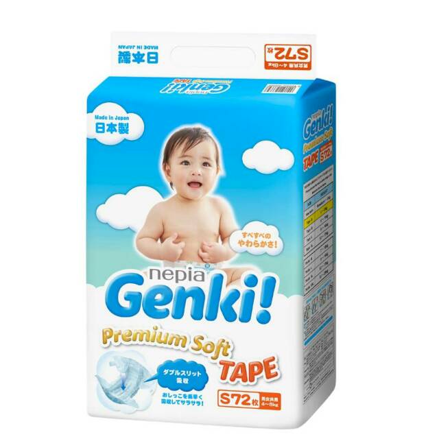 Nepia Genki tape S isi 72 pcs