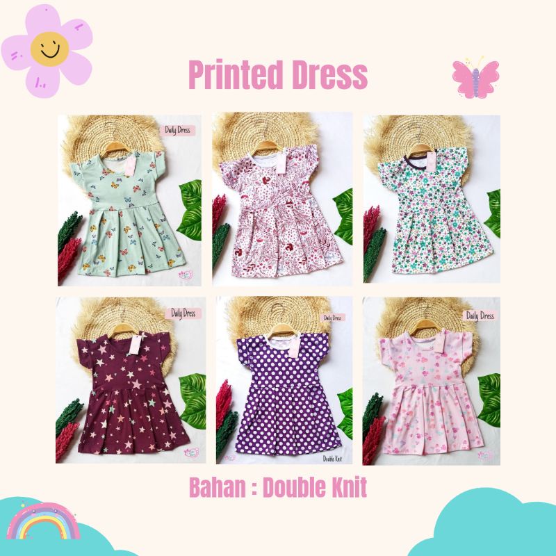 LittleShee - Dress Anak Perempuan Baju Bayi Umur 3 Bulan - 4 Tahun