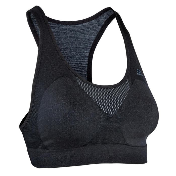Kalenji Sport Bra Running Black Wanita Dewasa 8563081