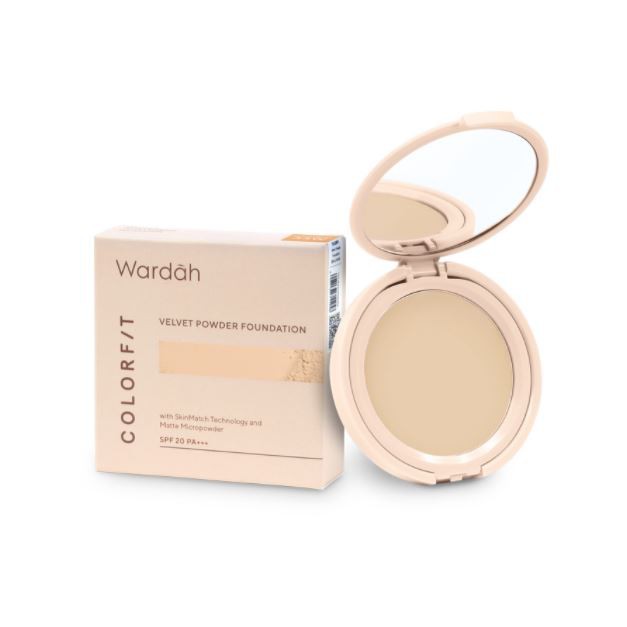 ☘️Yuri Kosmetik☘️ Wardah Colorfit Velvet Powder Foundation 11gr