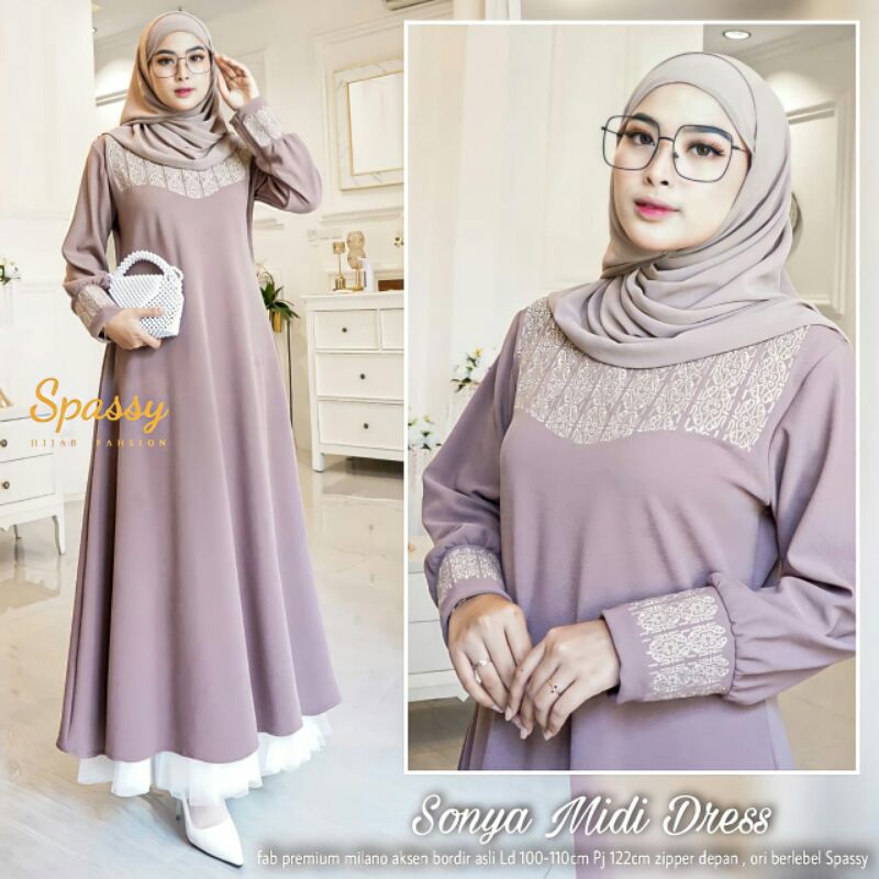 sonya midi dress by ori uwais