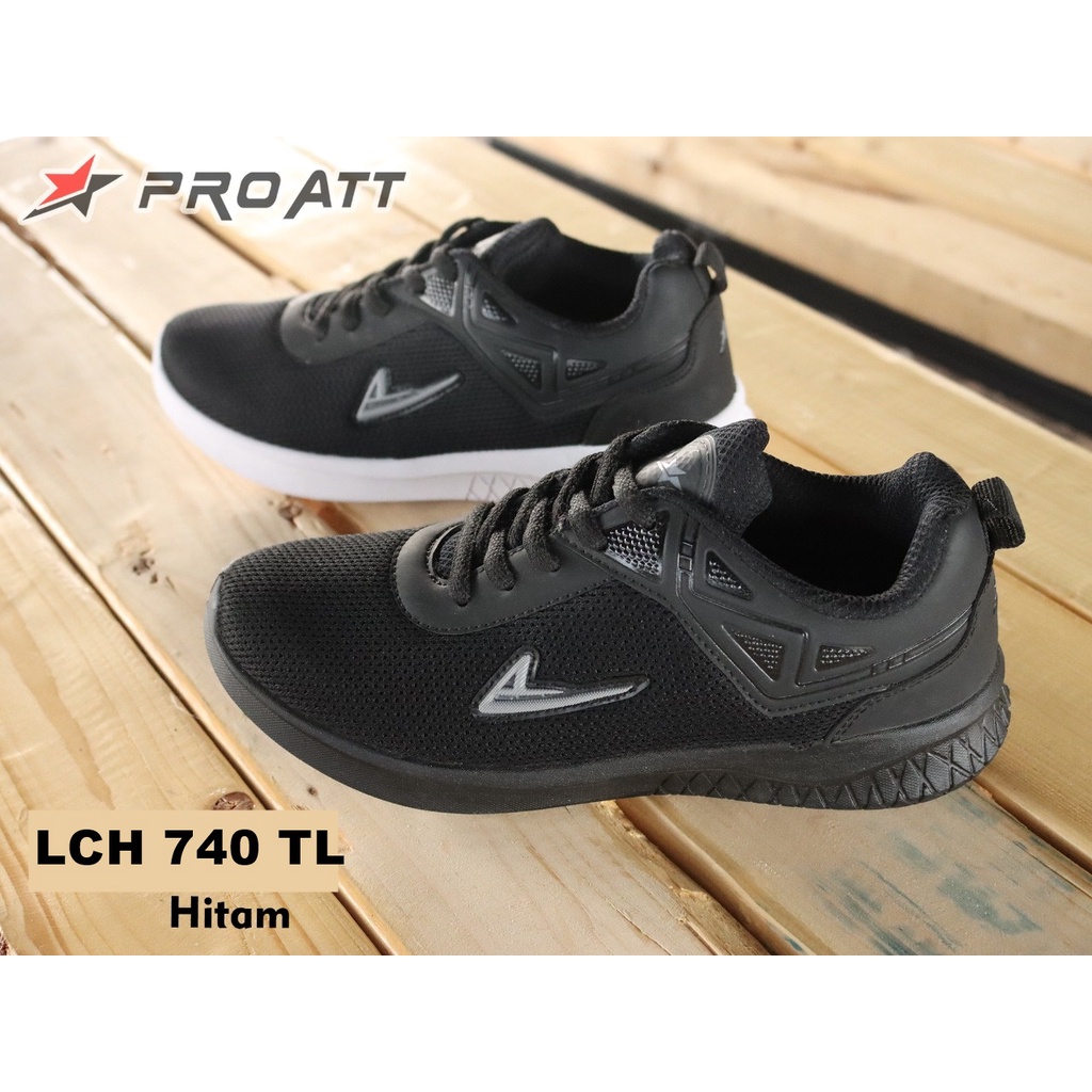 gof PRO ATT LCS 720 PRO ATT LCH 740 /Sepatu Sekolah/Sepatu Hitam Putih/Sepatu Hitam Polos