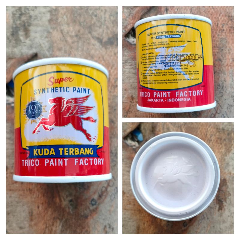 

Cat Kuda Terbang 100 ml Putih Cat Minyak Besi Kayu White