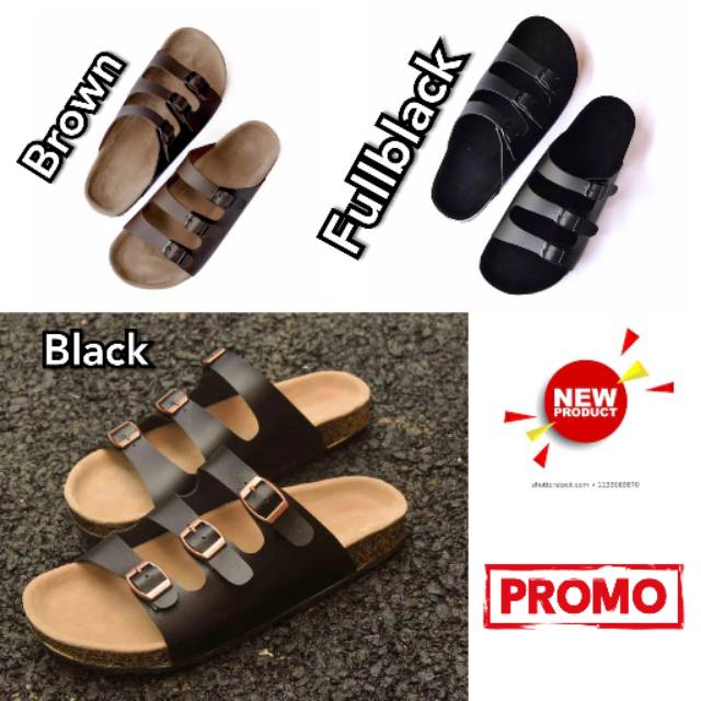 sandal slop puyuh kekinian model ban tiga