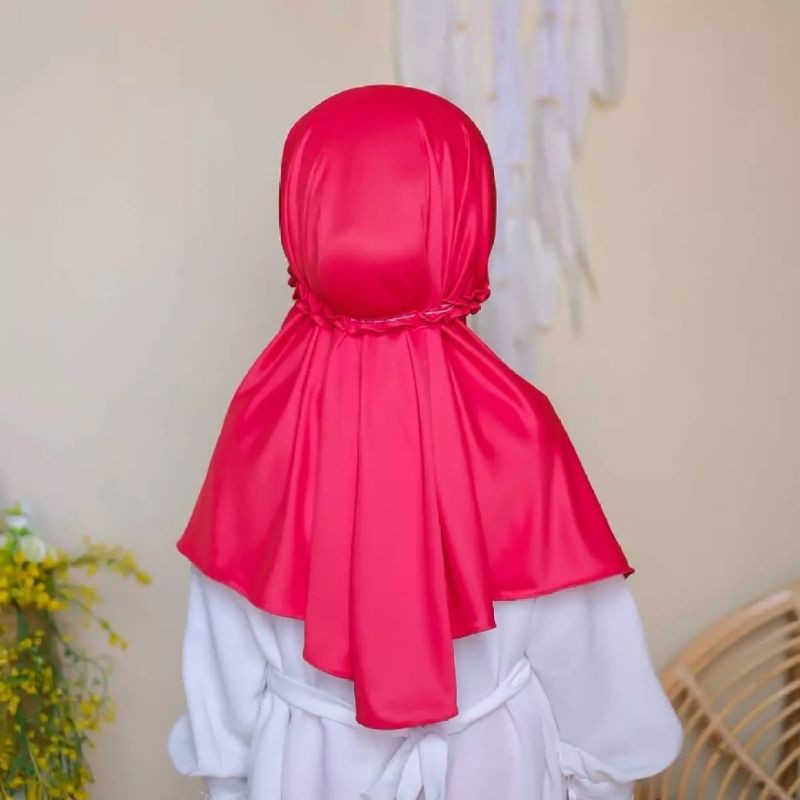 kerudung Sherly Motif Kucing anak instant Premium 3th - 6 tahun terbaru | jilbab lucu bayi Perempuan sekolah tk 4 - 5 thn | hijab Tanggung baby sd bahan jersey lembut adem