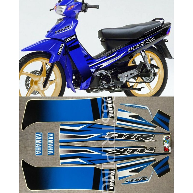 STIKER STRIPING LIS VARIASI FIZ R FIZR BIRU