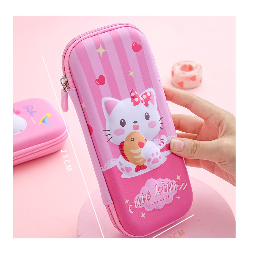 Tempat Kotak Pensil Anak Karakter Astronot unicorn 3D Waterproof CS03