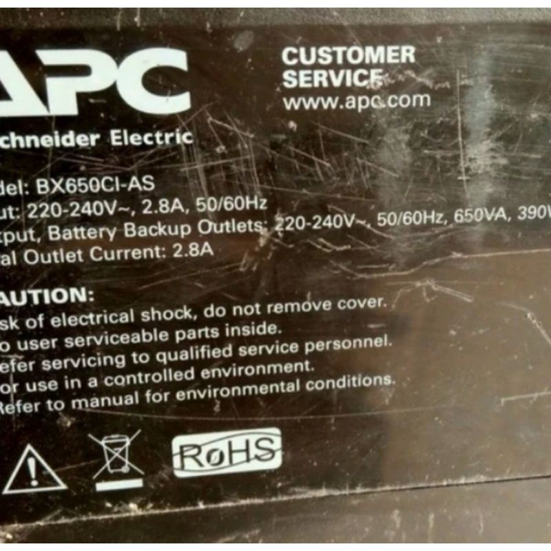 APC 600VA AVR 230V BX650CI