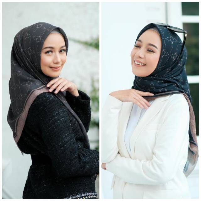 My Lady Premium Monogram edition - hijab voal printed scarf