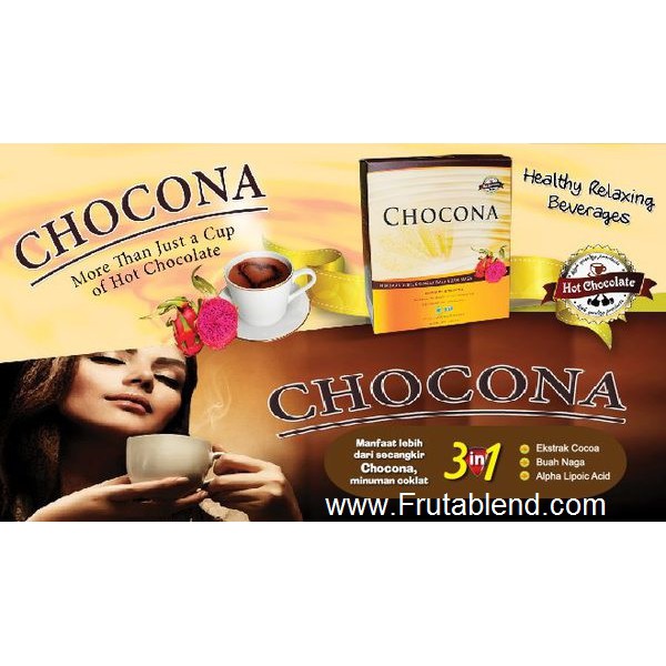 

CHOCONA HWI ORIGINAL 100 % - MINUMAN SERBUK COKLAT RASA BUAH NAGA