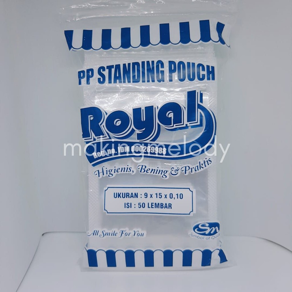 Plastik PP Standing Pouch 9x15