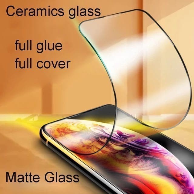 OPPO A55 A54 A53 A52/A92 A9 2020 ANTI GORES FLEXIBLE GLASS MATTE FROSTED CERAMIC FULL SCREEN GUARD PROTECTOR