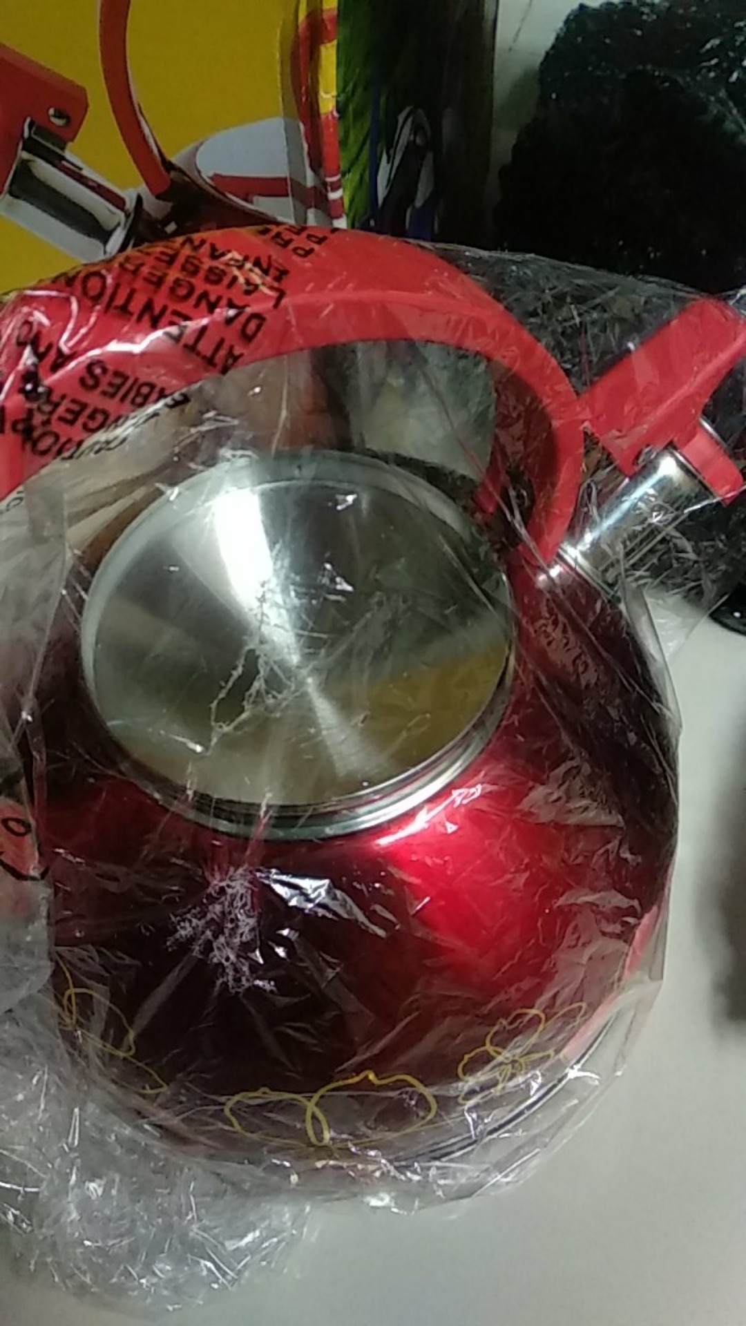 Teko Floral - Ketel Bunyi Siul Stainless Steel - Supra