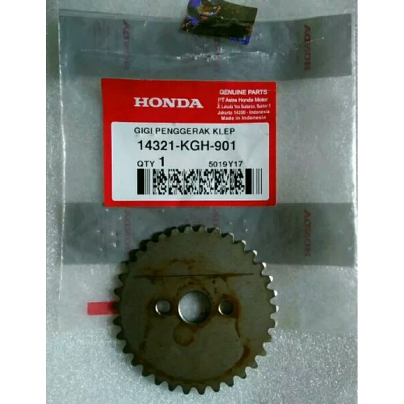 14321KGH901 gear / gigi rantai keteng kamrat honda cs1/ sonic 125 ori honda