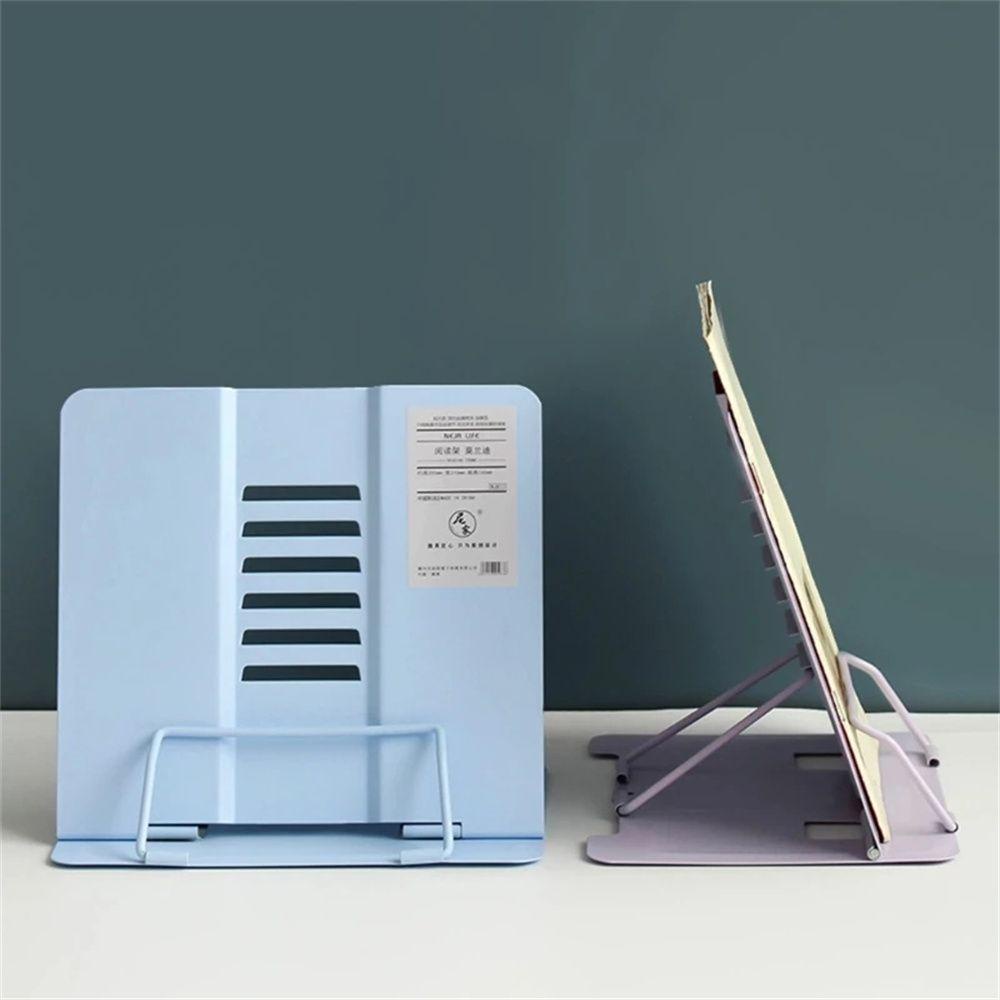 Agustina Bookends Hand-free Metal Desk Organizer Reading Bracket Penyangga Membaca Istirahat Tempat Buku