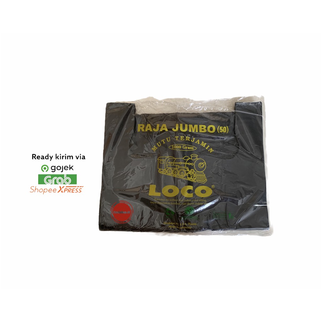 PLASTIK JUMBO HITAM LOCO 50 / PLASTIK BESAR / KANTONG BESAR / KANTONG JUMBO