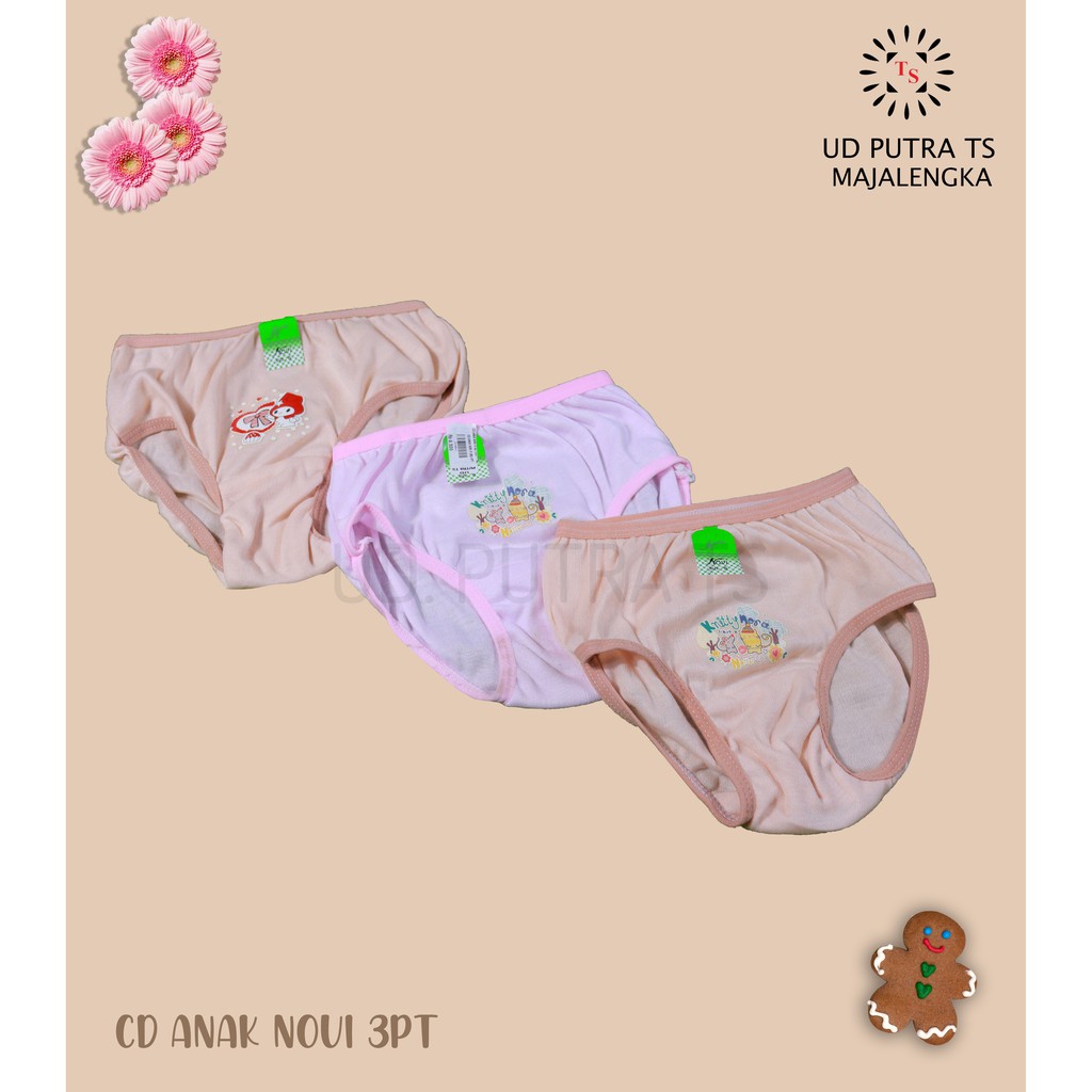 [3pcs] CD Celana Dalam Anak Cewe Novi - UD Putra TS