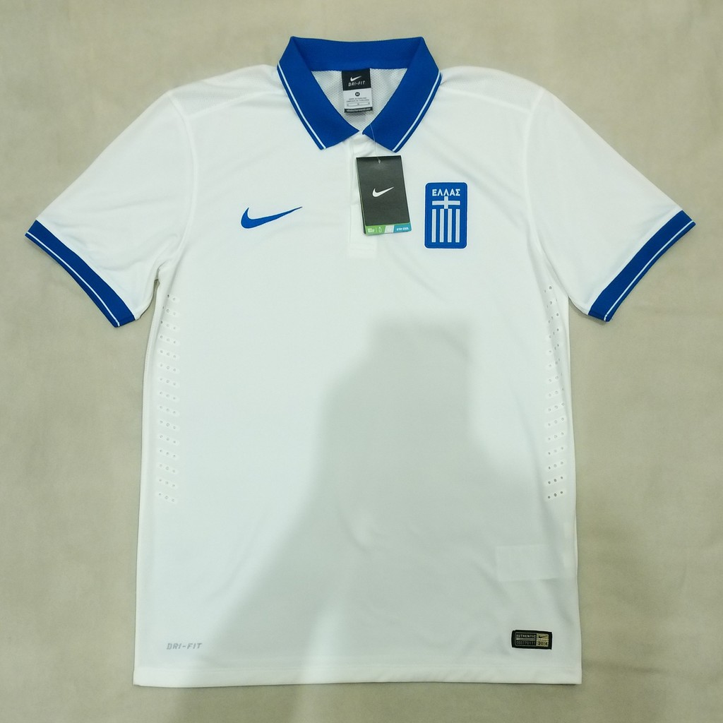 Jersey Original Greece Home 2014 Yunani 14 P2R Player Issue Kit BNWT