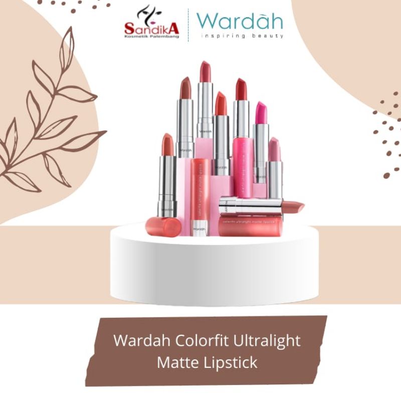 Wardah Colorfit Ultralight Matte Lipstick 100%ORIGINAL/Lipstik Wardah/Lipstik Wardah Terbaru