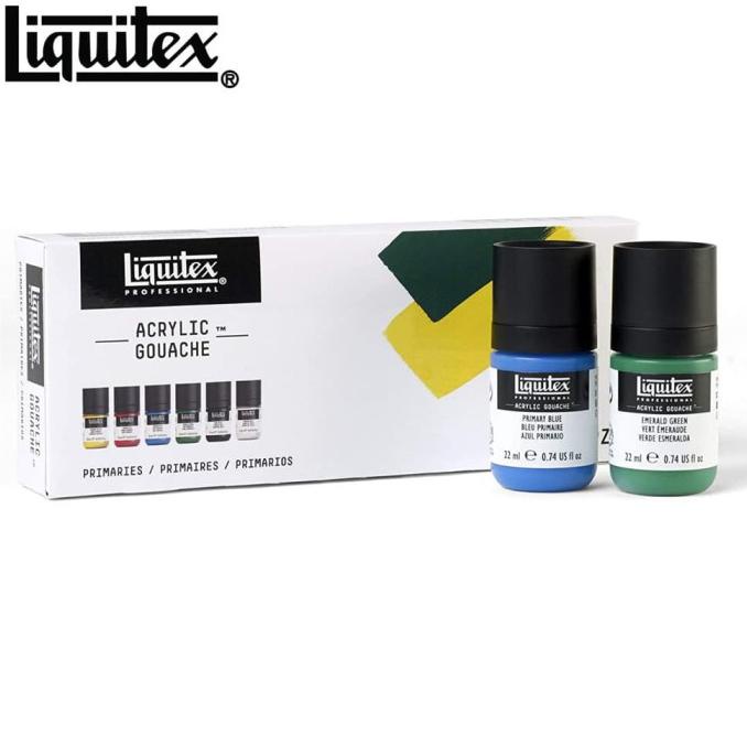 

Best Produk] Liquitex Professional Acrylic Gouache Paint Set - Primaries 6 X 22Ml