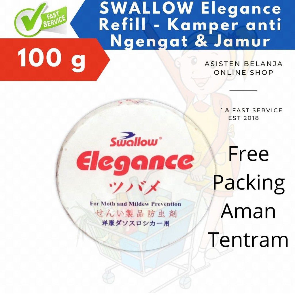 SWALLOW / BAGUS Kamper Kapur Barus Refill Refil 50 gr / 80 gr / 100 gr / Big 150 gr