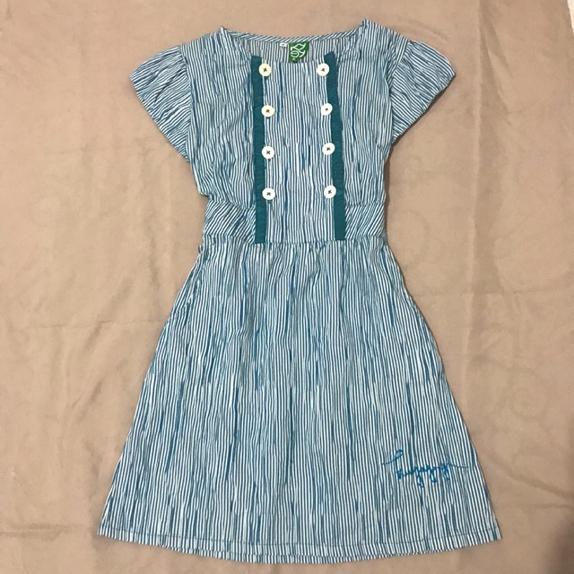 Short dress garis Kuyagaya preloved