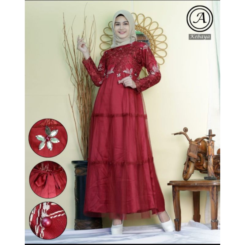 NEW REALPICT GAMIS ASSIFA/GAMIS PESTA MURAH/DRESS TERBARU/BY ASSIFA