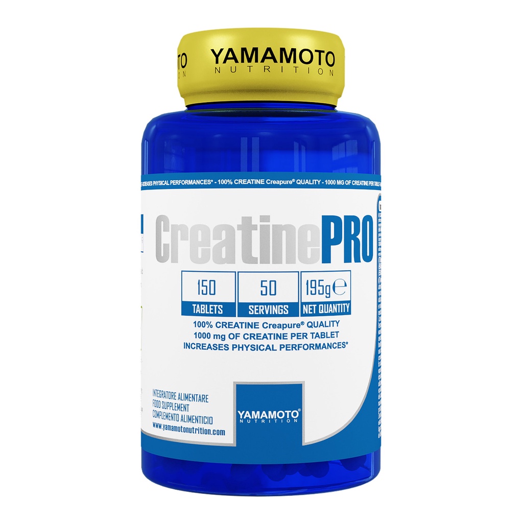 CREATINE PRO CREAPURE QUALITY 150 TABLETS YAMAMOTO 50 SERVINGS