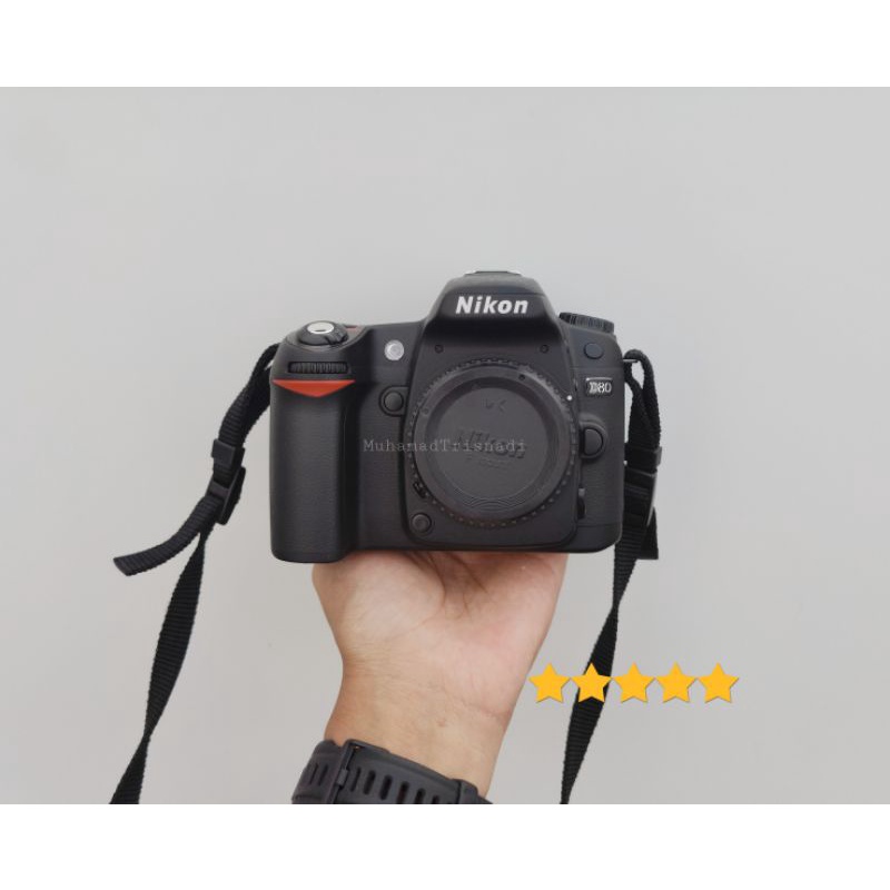 Camera Kamera DSLR Nikon D80 Body Only Hitam Murah