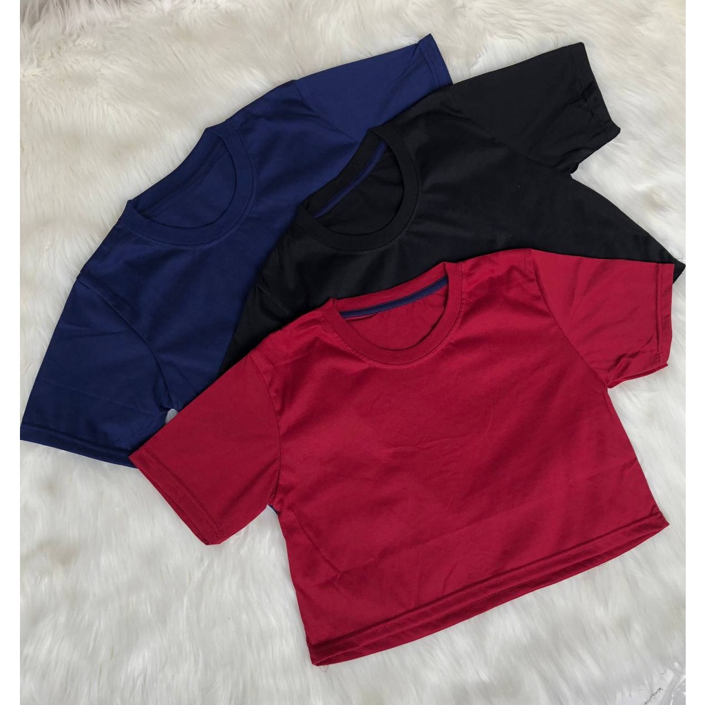 New- OOTD Tshirt Polos Basic / BASIC CROP / Tshirt Crop Top / Atasan Kaos Crop / Atasan wanita Terbaru