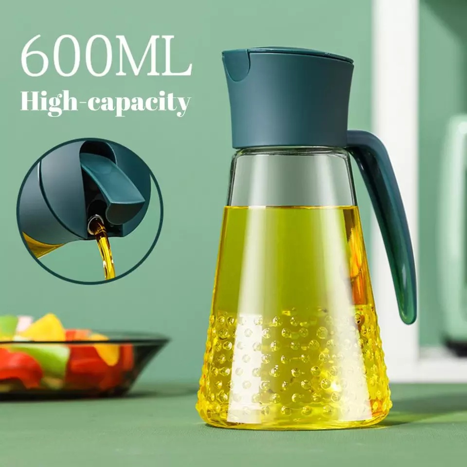 New Botol Minyak / Cuka / Kecap 630ml Botol Anti Tumpah Auto Tutup Botol Anti Tumpah Bisa untuk Saos, Kecap Juice Atau Cairan lainnya -SC