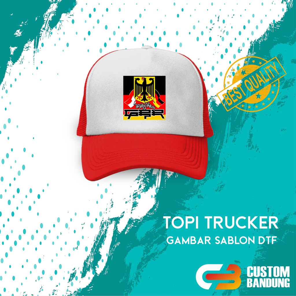 Topi Trucker GBR Topi Jaring GBR Pria Wanita Bisa COD Original High Quality