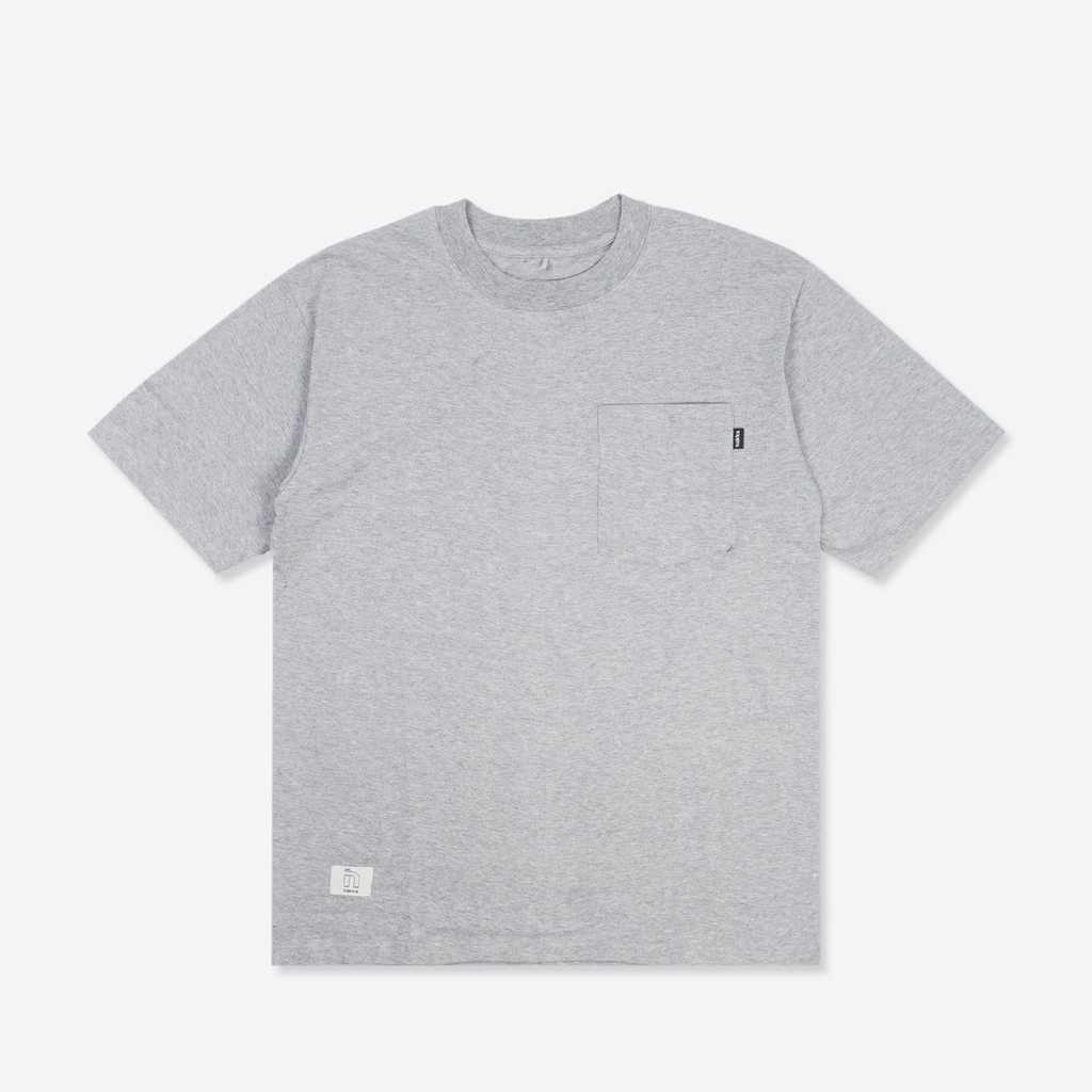 Pocket Oversize tshirt - Misty Grey - Kaos polos oversize