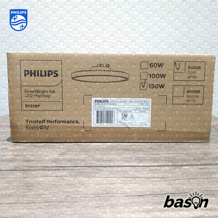 PHILIPS BY239P 150W LED180 220V IP65 - SmartBright LED Highbay G4