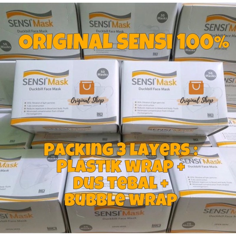 Masker Sensi Duckbill Face Mask (1 Box/50 Pcs)