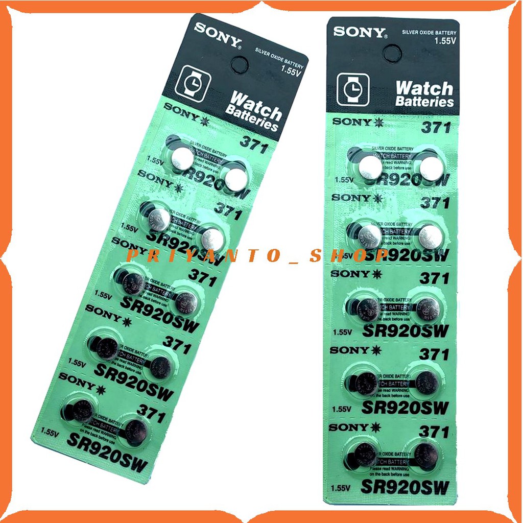 10Pcs SONY SR920SW SR 920 SW SONY 920 SONY 371 BATRE BATERAI BATTERY