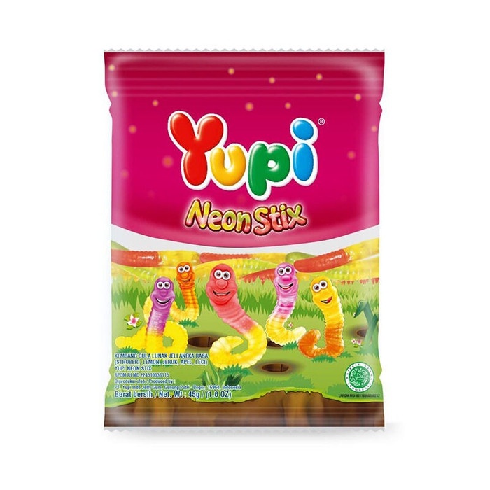 

Yupi Neon Stix Mini Bag 45Gr