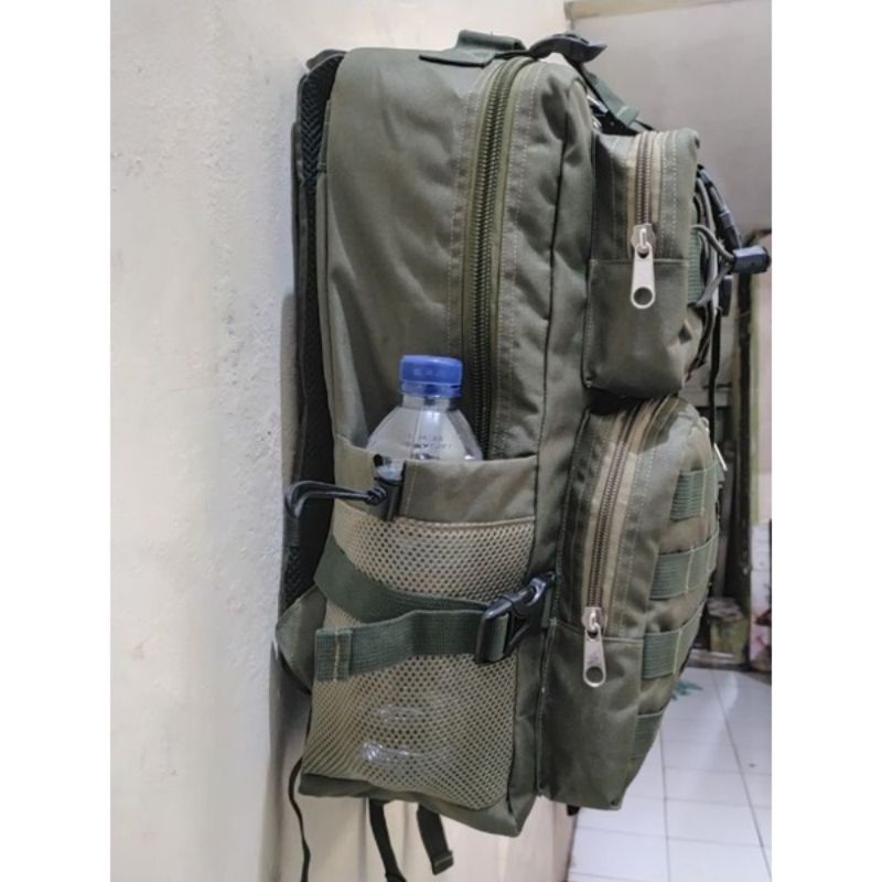 tas ransel Libanon terbaru/tas libanon army/tas ransel Libanon hijau polos kancing