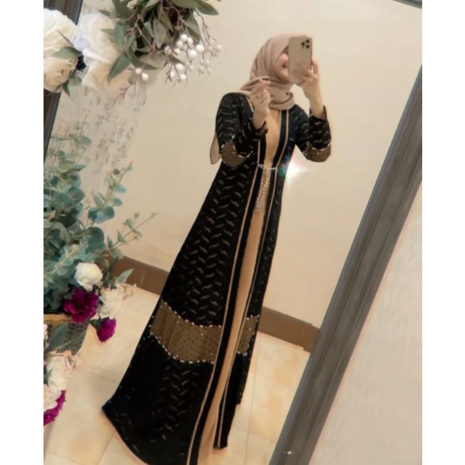 JENAHARRA LUXURY DRESS (Black Hitam XXL) - by Kaleela.id