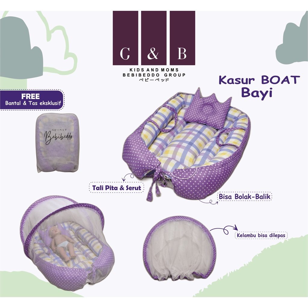 Paket Kasur Bayi kolam Kelambu Set Baru Lahir Murah | Produk Perlengkapn Tempat Tidur Baby KD