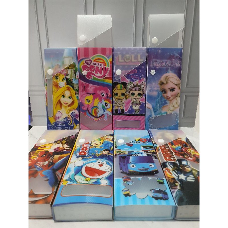 kotak pensil slot kancing/kotak pensil laci/pensil case/tempat pensil-2