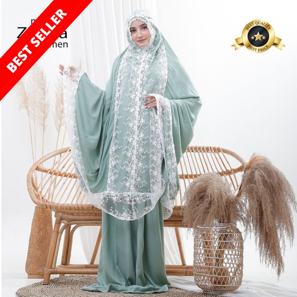 Mukena terbaru 2022 Mukena jumbo dewasa mukena murah bahan adem murah katun jumbo zaskia