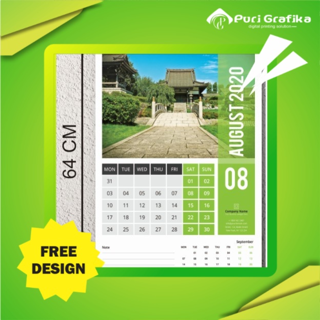 

KALENDER DINDING BESAR UKURAN 36x51 / - Type 1 Lembar