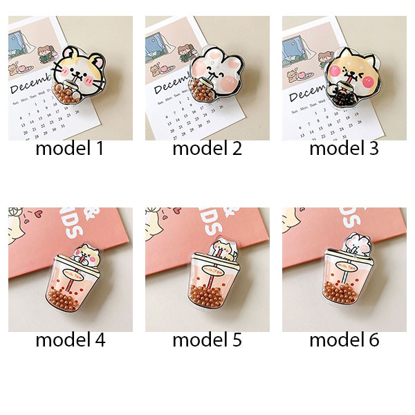 iring boba milk tea phone holder cartoon boba shp032 ( 3F2)