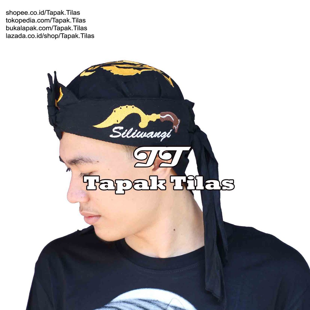 Blangkon Motif Kujang Siliwangi - Iket Tetopong Siliwangi Sunda